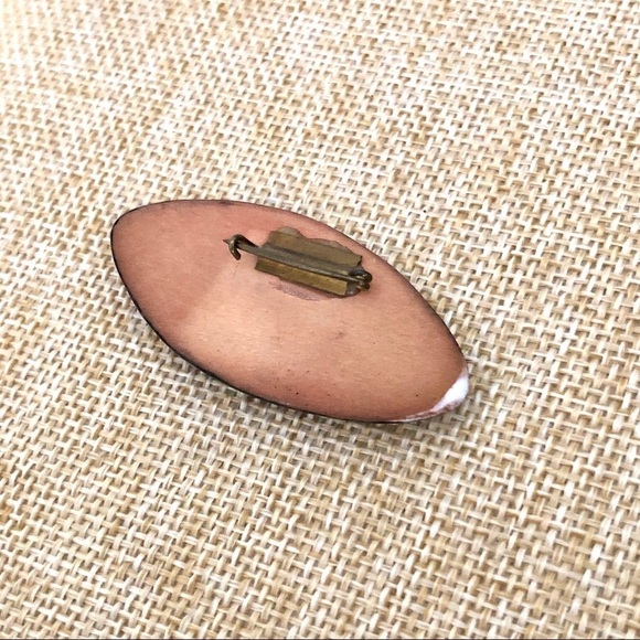 ⭐️ 5 for $25 Ceramic Mother-Of-Pearl Vintage Brooch - Picture 7 of 10